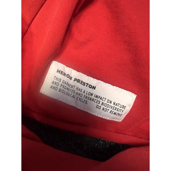 heron preston cropped red crewneck different sz small Authentic RARE - Picture 6 of 15